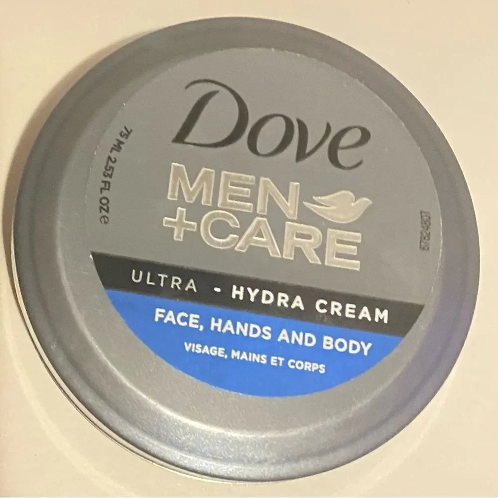 🛍️ Dove Men Care Ultra Hydra Cream Face, Hands and Body 2.53 FLOZ.(75ml)💥
